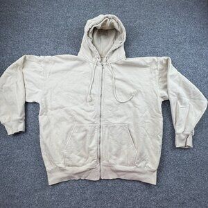 Gally Mangena California Cream Full Zip Hoodie Sherpa Lined 82/18 Cotton Blend